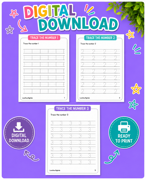 I Can Count To 10 Workbook| Numbers 1-10 | Counting skills